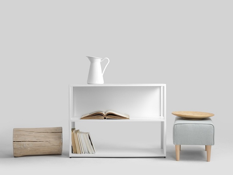 Regał HYLLER SIDE METAL 100×75