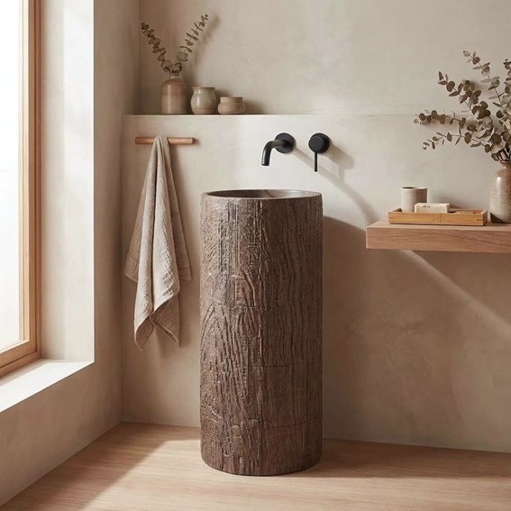 Umywalka Wolnostojąca ROSSANA Brązowy