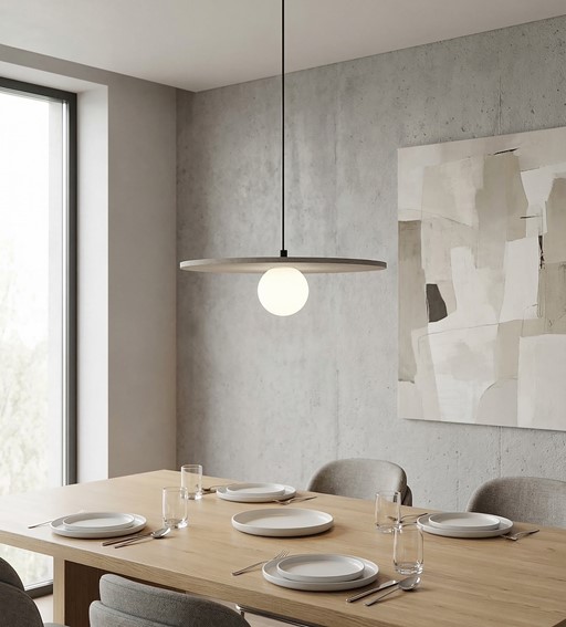 Lampa Wisząca CALMA 1 Szary