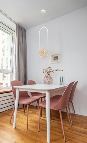 Lampa Wisząca ALMA K-5304 Biały/Bursztynowy