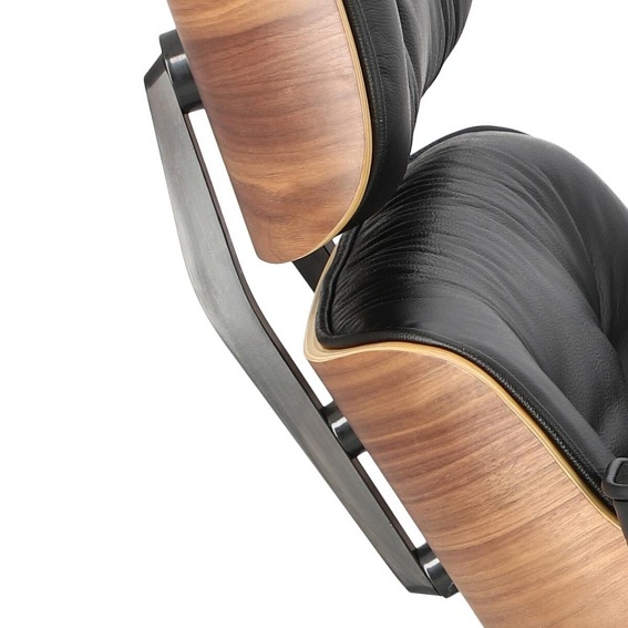 Fotel VIP 54x82x85 Czarny/Walnut/Baza Standard