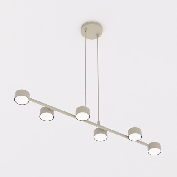 Lampa Wisząca MEGARA 6 Beżowy