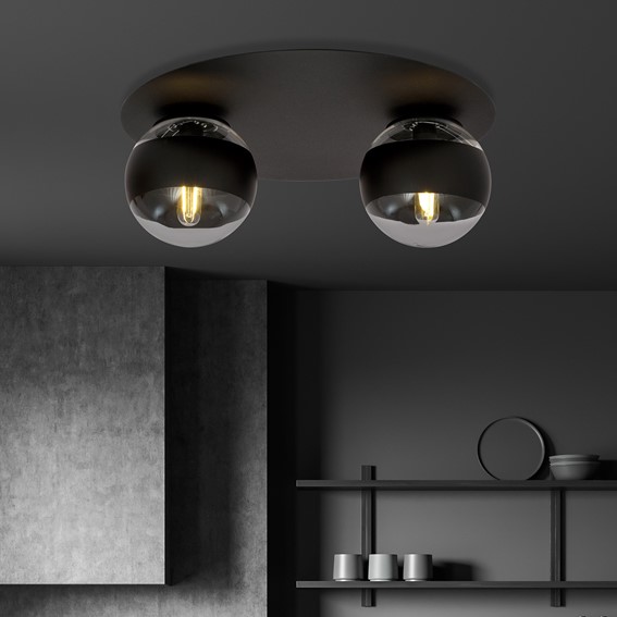 Lampa Sufitowa SOLAR 2 STRIPE Czarny