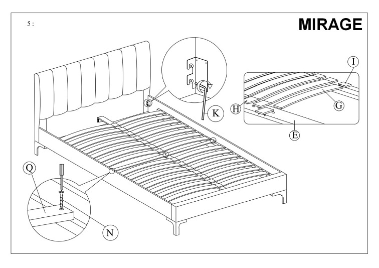Łóżko MIRAGE Velvet 90x200 Antyczny Róż Tap.185