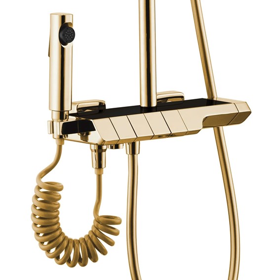 Zestaw Natryskowy ROB z Termostatem Złoty