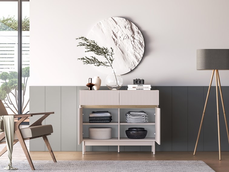 Komoda DUNEA 06 Kaszmirowy/Dąb Cremona