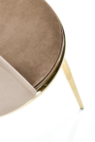 Krzesło K460 Złoty/Beżowy