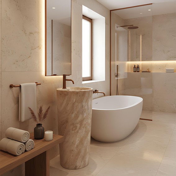 Umywalka Wolnostojąca BLANKA SAVANA Beżowy