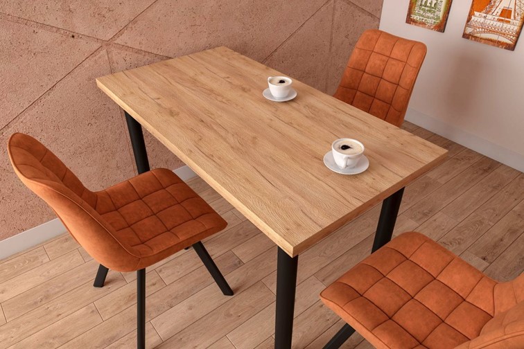 Stół ST(B)-FX 67x128 I Dąb Złoty Craft/Czarny