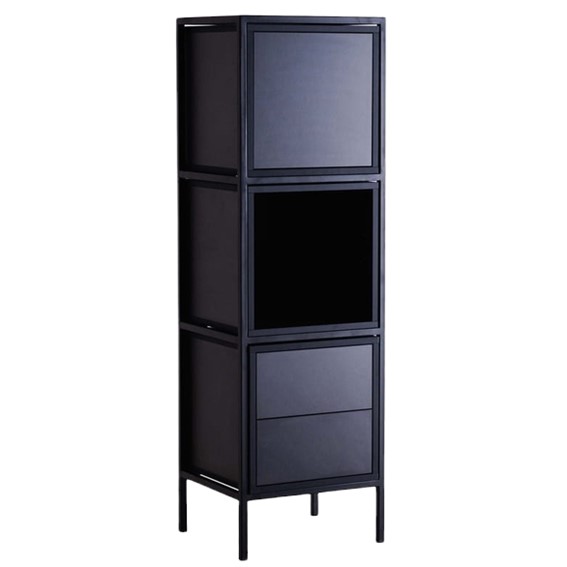 Regał SKAP BLACK 1R3 MIX Czarny