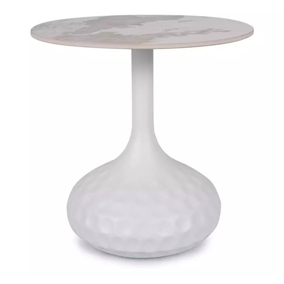 Ława SALO B fi50 Biały Efekt Marmuru