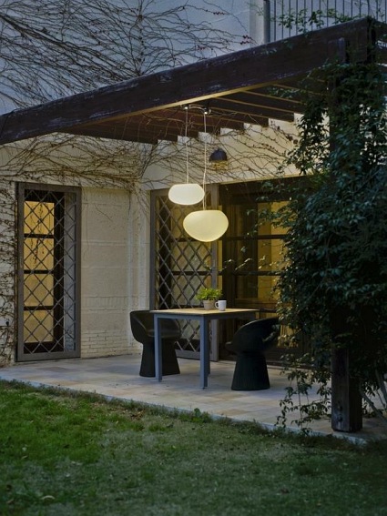 Lampa ogrodowa wisząca PETRA 60 HANG biała