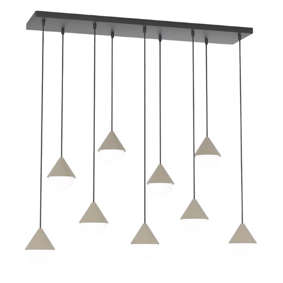 Lampa Wisząca GIRO 9 Czarny/Beżowy