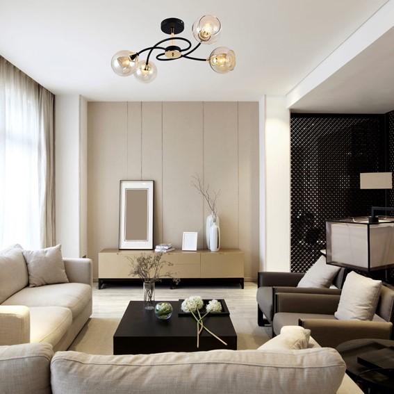 Żyrandol AVANTI 4 Złoty/Chrom