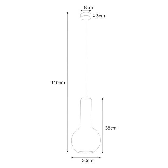 Lampa Wisząca ARVI BLACK K-4520 Czarny/Złoty