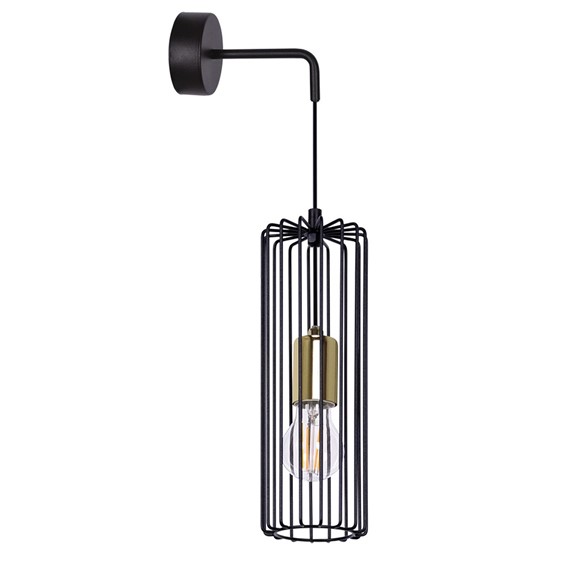 Kinkiet FALCON K-4939 Czarny/Złoty