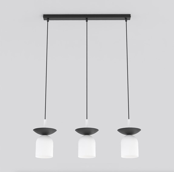 Lampa Wisząca EGO 3 Biały/Czarny