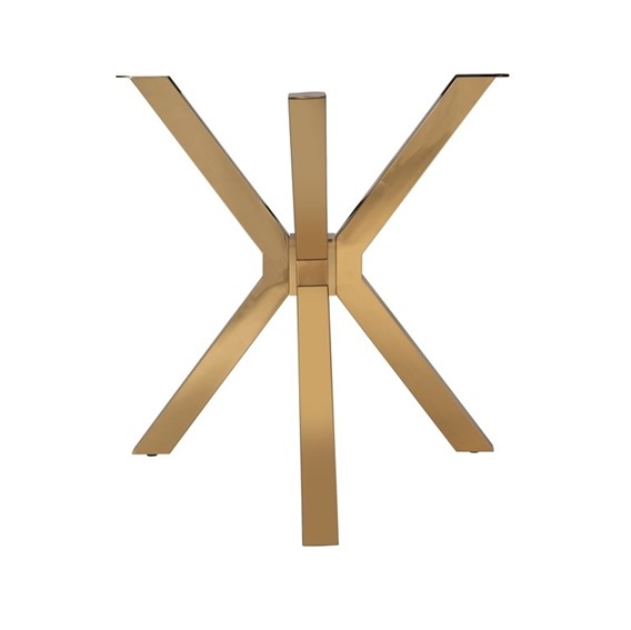 Stół CONRAD 200x100 Złoty/Brązowy