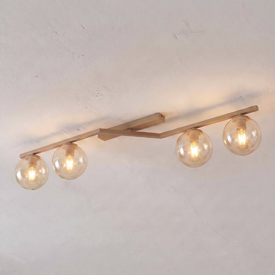 Lampa Sufitowa NATON 4 Beżowy/Miodowy