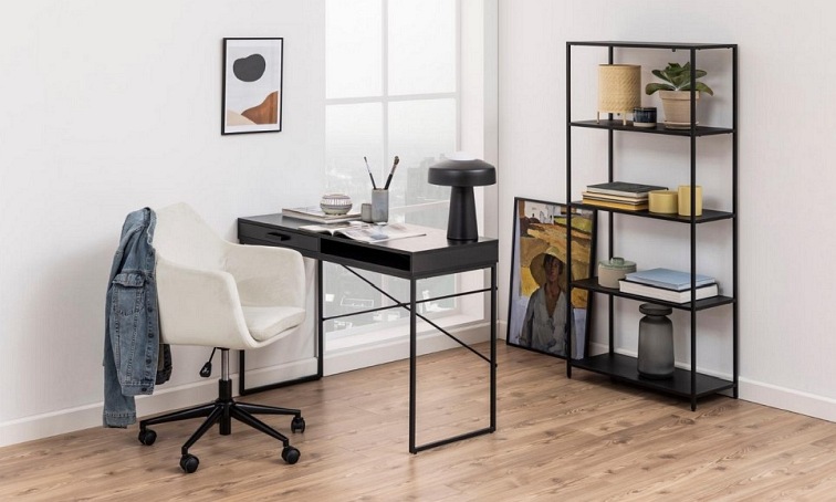 Fotel Biurowy Nora 58x58x92 Beżowy/Czarny