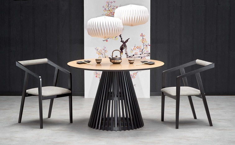 Stół Miyaki 120x77 Naturalny/Czarny