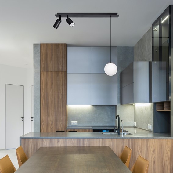 Lampa Sufitowa ALBIO K-4137 Czarny/Biały Matowy