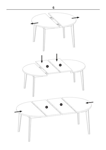 Stół Rozkładany MAGNUS (120-200)x200 Dąb Naturalny