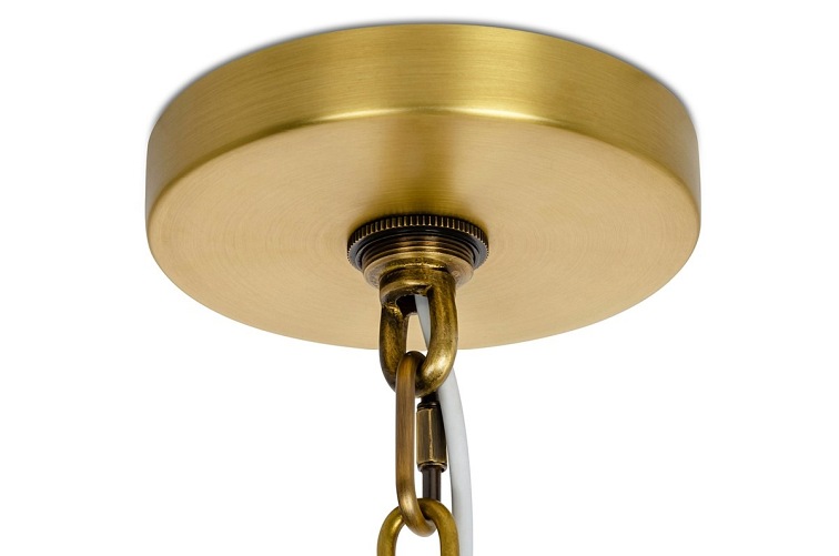 Lampa wisząca VICE mosiądz - metal, szkło