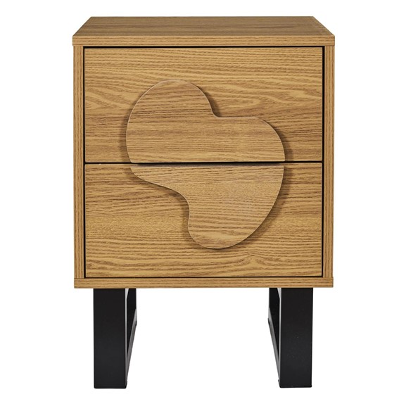 Szafka Nocna CALYPSO Dąb/Czarny