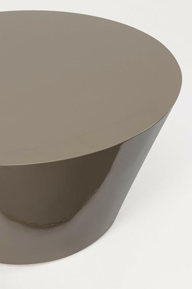 Stolik Kawowy OTILIA SHAPED Fi60cm Brązowy