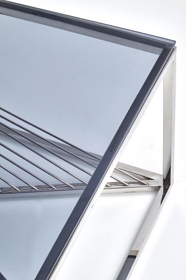 Ława INFINITY Srebrny/Dymiony