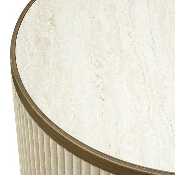 Zestaw Stolików TIVOLI Fi91cm Biały