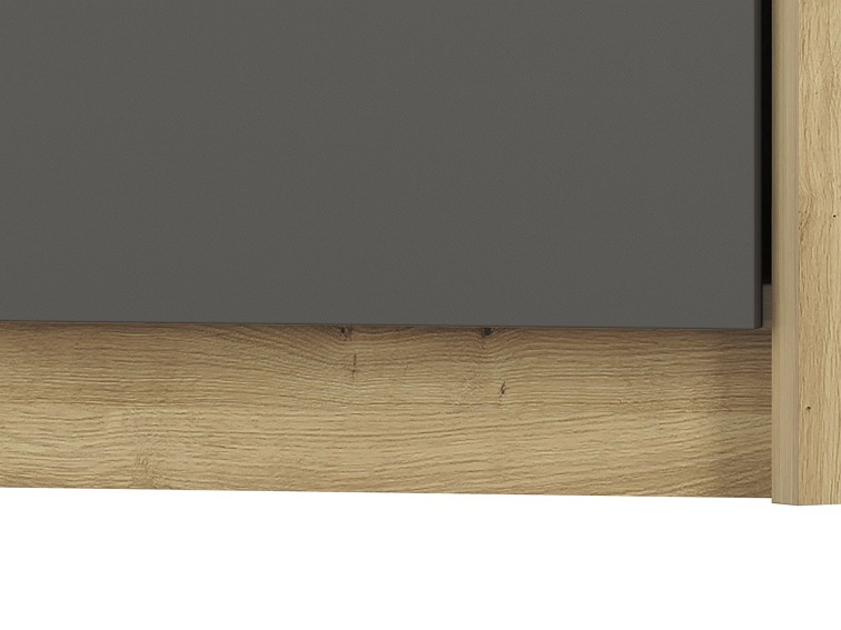 Szafa FINI 13 Biały/Szary/Dąb