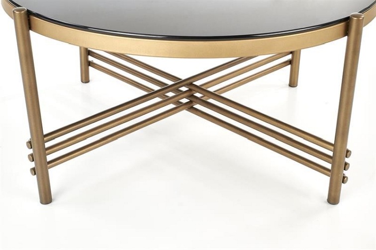 Ława Ismena 41x80 Złoty/Czarny