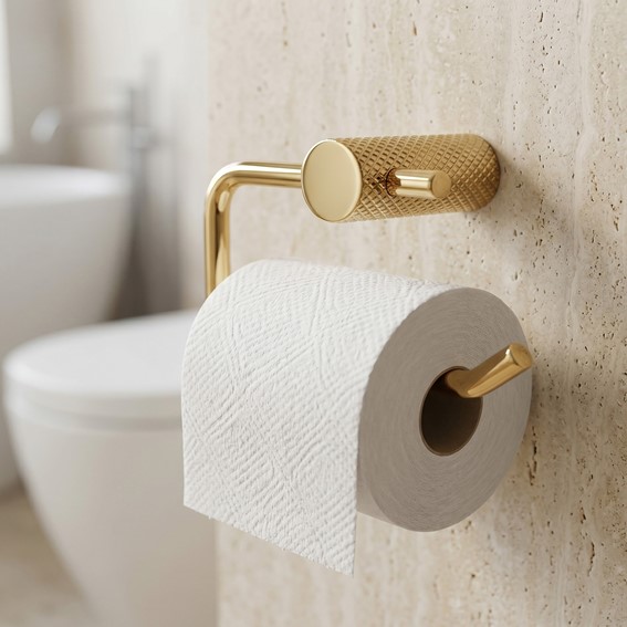 Uchwyt na Papier Toaletowy A62309G OTTO Złoty