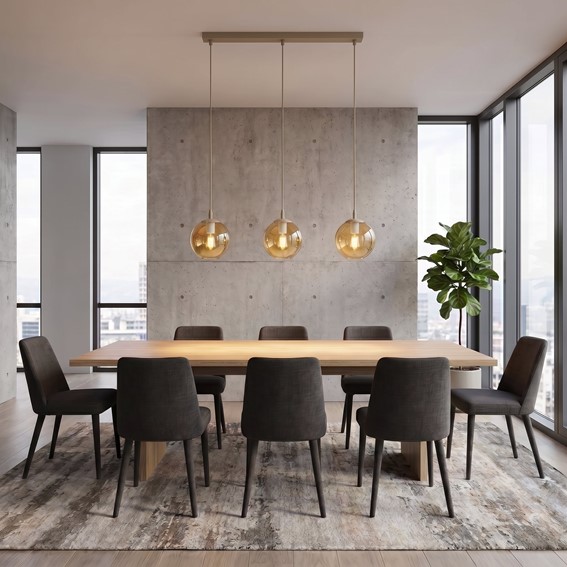 Lampa Wisząca COSMO 3 Beżowy/Miodowy