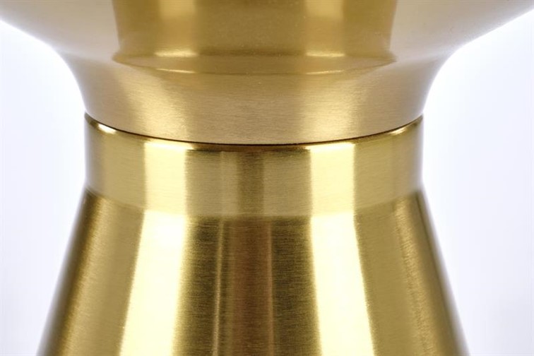 Ława TRIBECA fi50 Złoty/Czarny Marmur