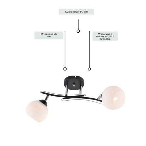 Żyrandol LINKOLN 2 Czarny