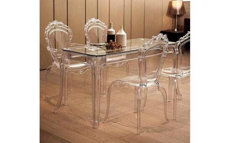 Stół KING 160x100 Transparentny