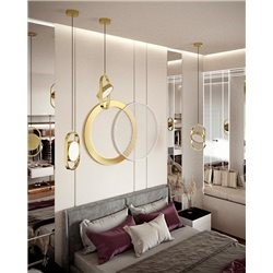 Lampa Wisząca SPINNER  Złoty