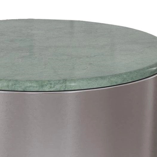 Stolik CANGAS fi45 Marmur/Zielony