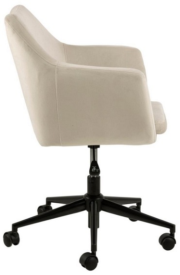 Fotel Biurowy Nora 58x58x92 Beżowy/Czarny