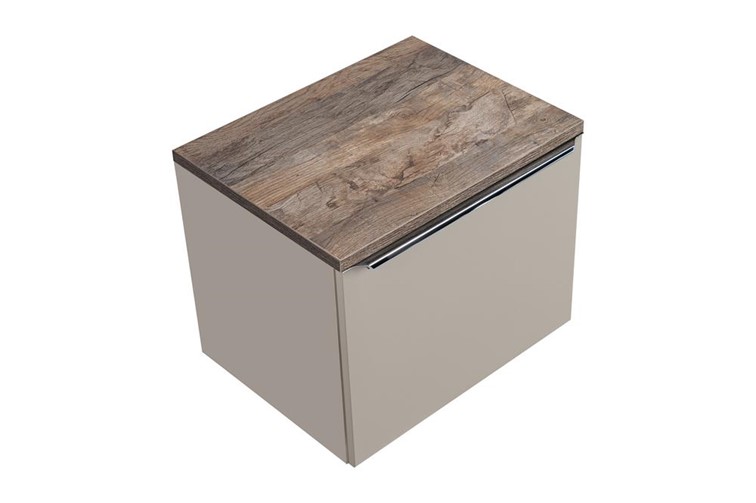 Zestaw SFT B 60cm (Szafka + Blat) Szary/Dąb