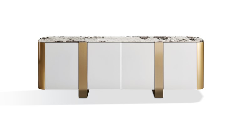 Komoda STILIG ST921 Biały/Złoty