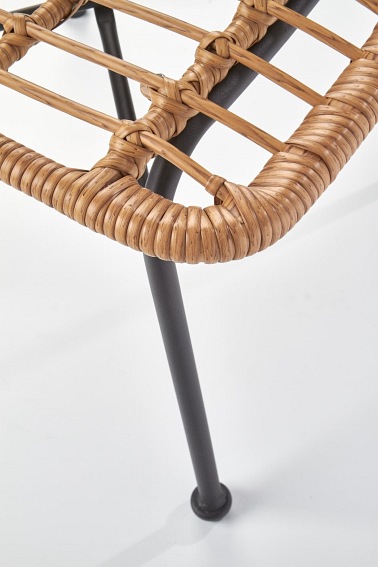 Krzesło Ogrodowe K401 Czarny/Naturalny