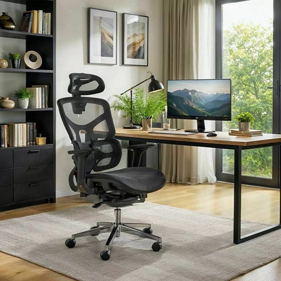 Fotel Obrotowy EQ-1 Czarny