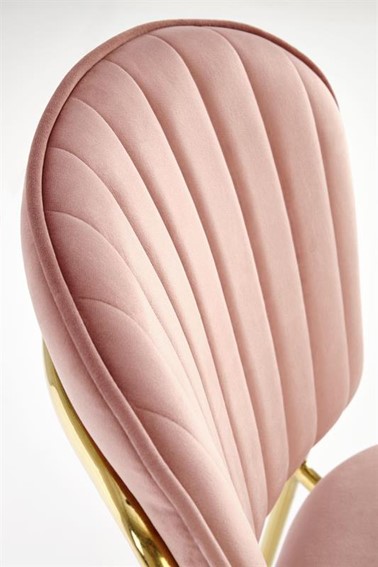 Krzesło K499 Złoty/Różowy