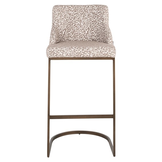 Zestaw 2 Krzeseł Barowych BOLTON Beżowy