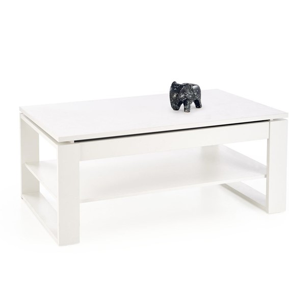 Ława BETTY z Podnoszonym Blatem (65-92)x114 cm Biały