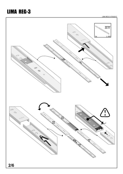 Regał LIMA REG3 Dąb Sonoma/Biały